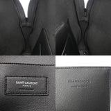 SAINT LAURENT サンローラン ブリーフケース ブラック メンズ レザー ビジネスバッグ ABランク 中古 銀蔵