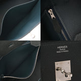 HERMES エルメス バーキン35 ヴェルソ ヴェール系/ブルー系 □R刻印(2014年頃) ユニセックス トゴ ハンドバッグ Aランク 中古 銀蔵