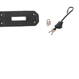 HERMES エルメス バーキン35 ヴェルソ ヴェール系/ブルー系 □R刻印(2014年頃) ユニセックス トゴ ハンドバッグ Aランク 中古 銀蔵