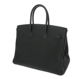 HERMES エルメス バーキン35 ヴェルソ ヴェール系/ブルー系 □R刻印(2014年頃) ユニセックス トゴ ハンドバッグ Aランク 中古 銀蔵