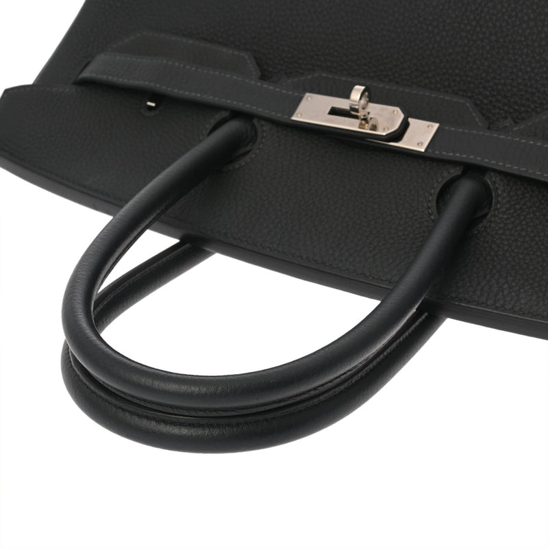 HERMES エルメス バーキン35 ヴェルソ ヴェール系/ブルー系 □R刻印(2014年頃) ユニセックス トゴ ハンドバッグ Aランク 中古 銀蔵