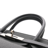 HERMES エルメス バーキン35 ヴェルソ ヴェール系/ブルー系 □R刻印(2014年頃) ユニセックス トゴ ハンドバッグ Aランク 中古 銀蔵