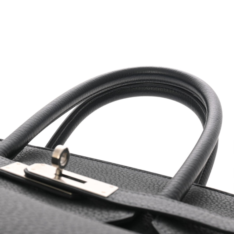 HERMES エルメス バーキン35 ヴェルソ ヴェール系/ブルー系 □R刻印(2014年頃) ユニセックス トゴ ハンドバッグ Aランク 中古 銀蔵