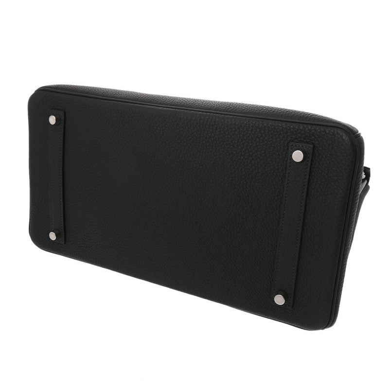 HERMES エルメス バーキン35 ヴェルソ ヴェール系/ブルー系 □R刻印(2014年頃) ユニセックス トゴ ハンドバッグ Aランク 中古 銀蔵