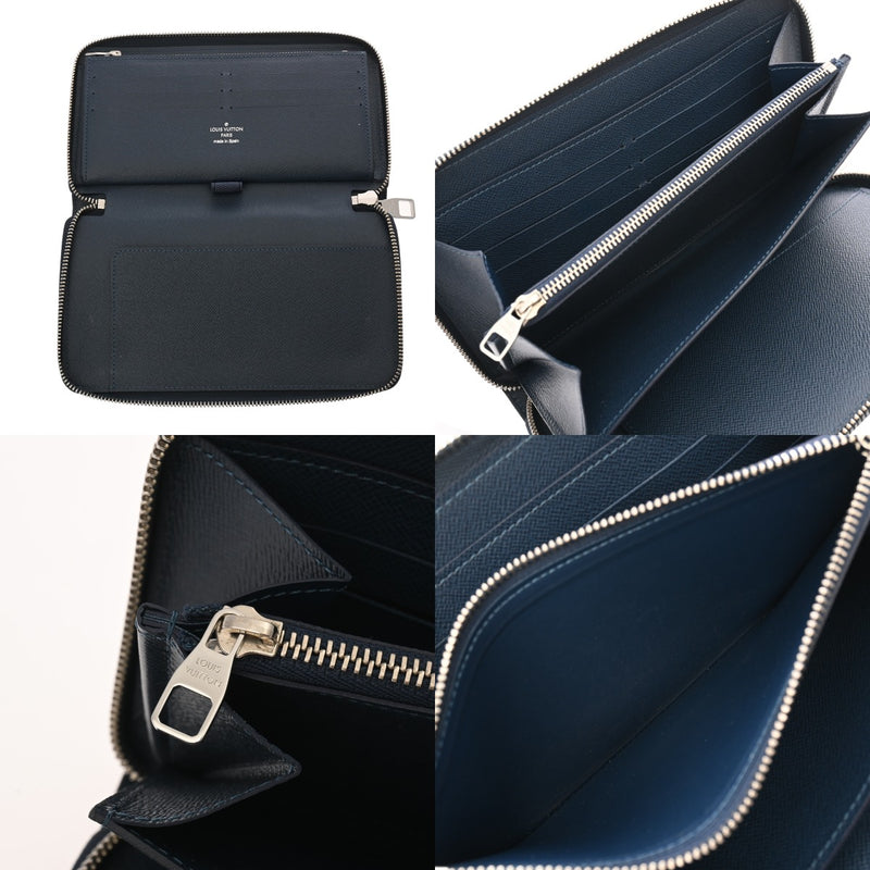 LOUIS VUITTON ルイヴィトン タイガ ジッピーオーガナイザー オセアン M30515 メンズ レザー 長財布 Aランク 中古 銀蔵