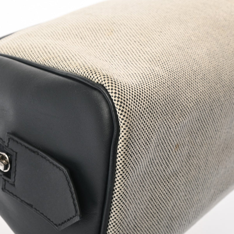 HERMES エルメス カヴール ブルー系/エクリュ レディース ヴォースイフト トワルアッシュ ポーチ Aランク 中古 銀蔵