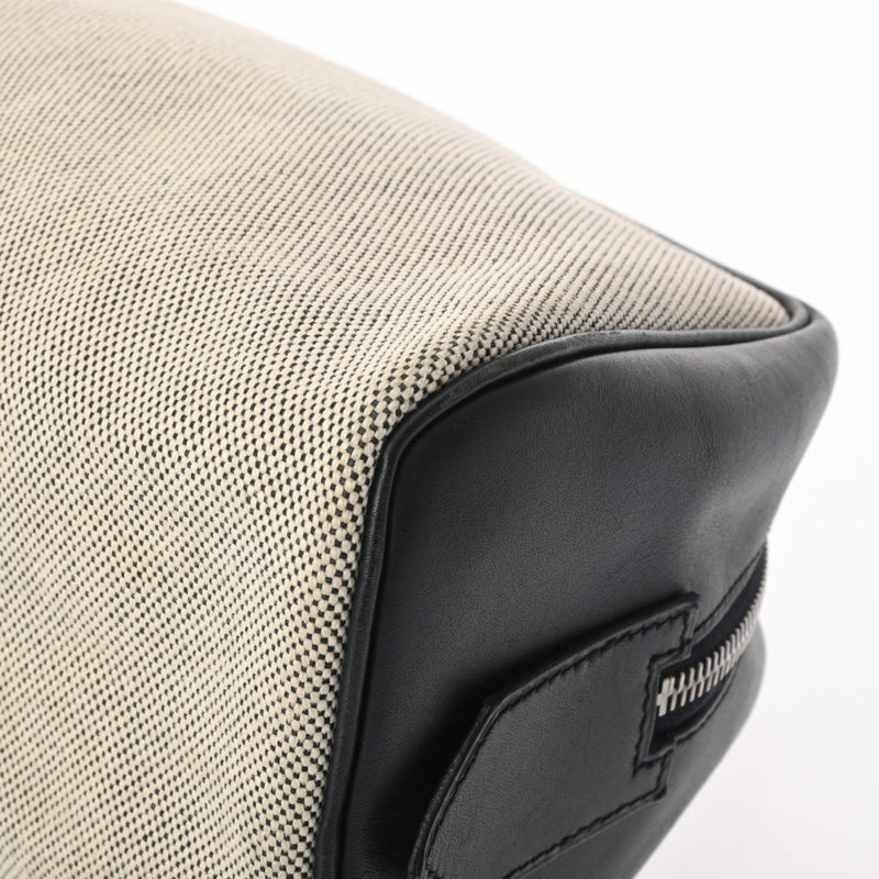 HERMES エルメス カヴール ブルー系/エクリュ レディース ヴォースイフト トワルアッシュ ポーチ Aランク 中古 銀蔵