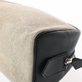 HERMES エルメス カヴール ブルー系/エクリュ レディース ヴォースイフト トワルアッシュ ポーチ Aランク 中古 銀蔵