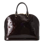 LOUIS VUITTON ルイヴィトン モノグラムヴェルニ アルマ GM アマラント M93595 レディース モノグラムヴェルニ ハンドバッグ Bランク 中古 銀蔵