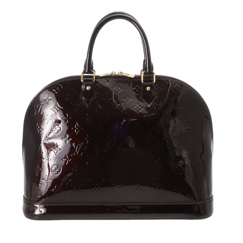 LOUIS VUITTON ルイヴィトン モノグラムヴェルニ アルマ GM アマラント M93595 レディース モノグラムヴェルニ ハンドバッグ Bランク 中古 銀蔵