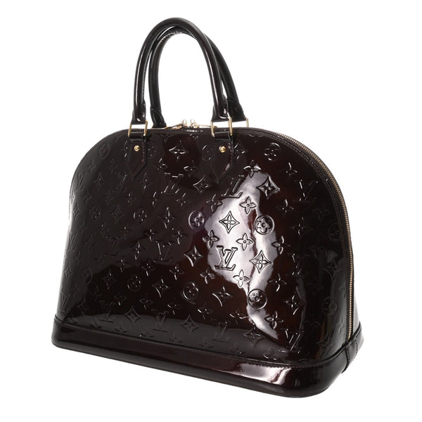 LOUIS VUITTON ルイヴィトン モノグラムヴェルニ アルマ GM アマラント M93595 レディース モノグラムヴェルニ ハンドバッグ Bランク 中古 銀蔵