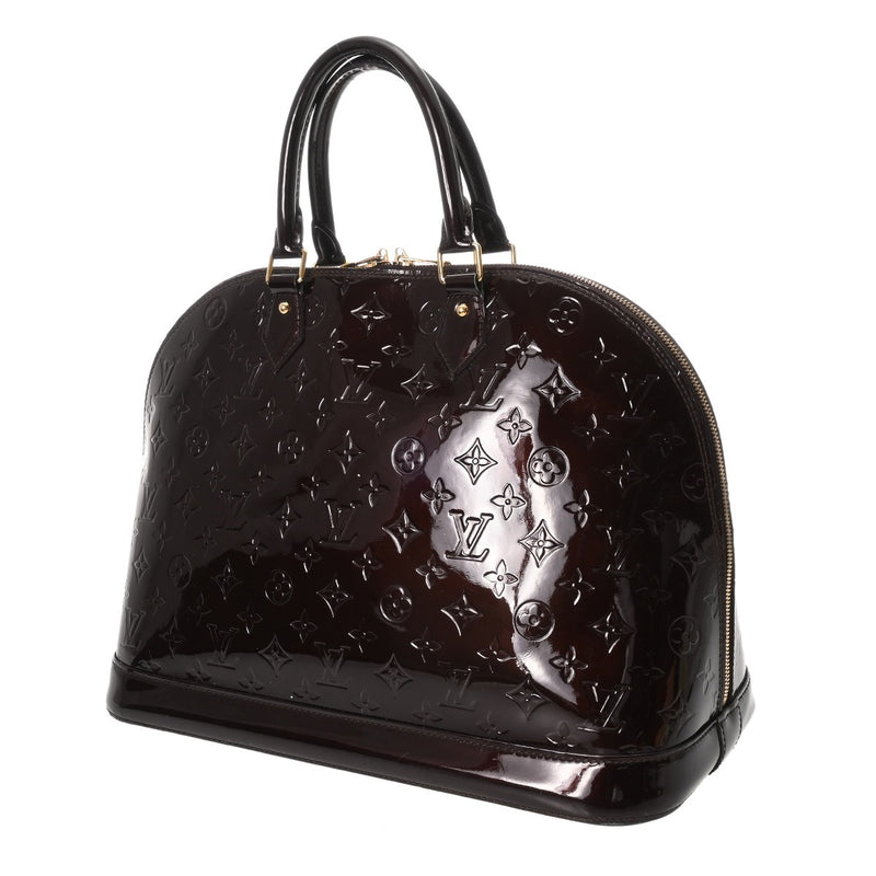LOUIS VUITTON ルイヴィトン モノグラムヴェルニ アルマ GM アマラント M93595 レディース モノグラムヴェルニ ハンドバッグ Bランク 中古 銀蔵