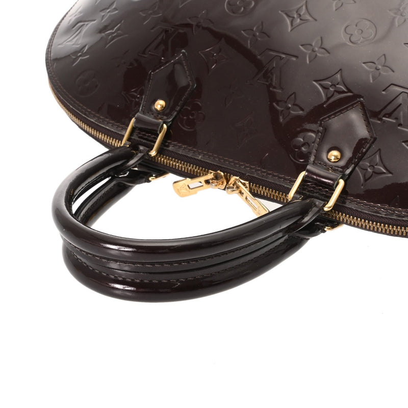 LOUIS VUITTON ルイヴィトン モノグラムヴェルニ アルマ GM アマラント M93595 レディース モノグラムヴェルニ ハンドバッグ Bランク 中古 銀蔵