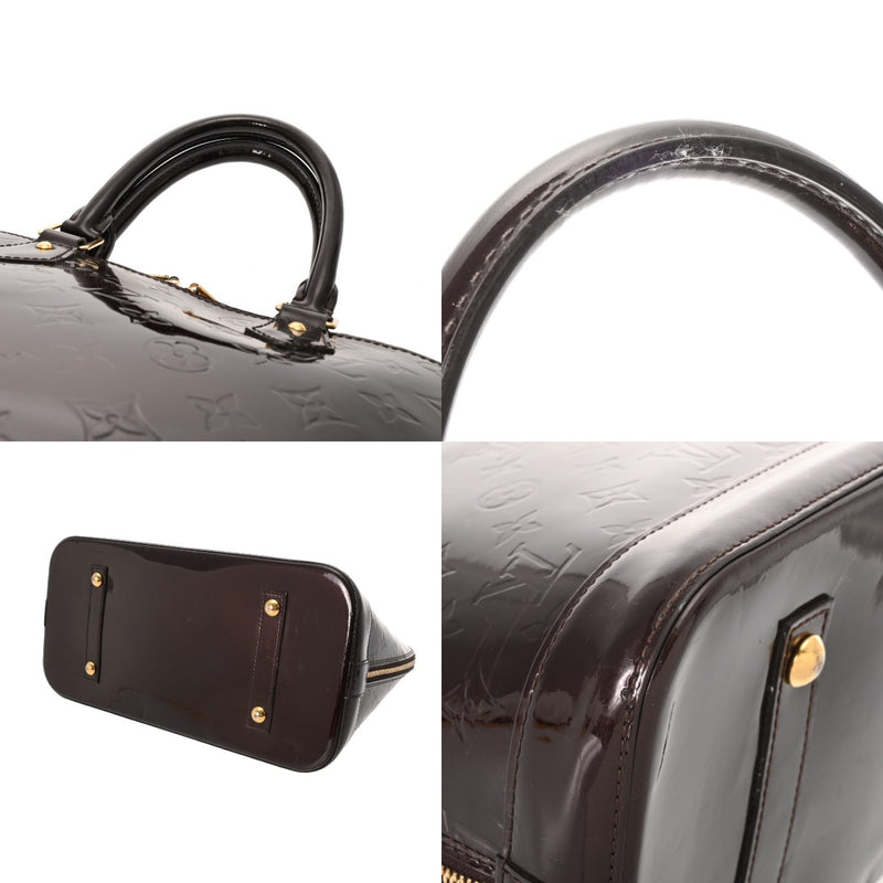 LOUIS VUITTON ルイヴィトン モノグラムヴェルニ アルマ GM アマラント M93595 レディース モノグラムヴェルニ ハンドバッグ Bランク 中古 銀蔵