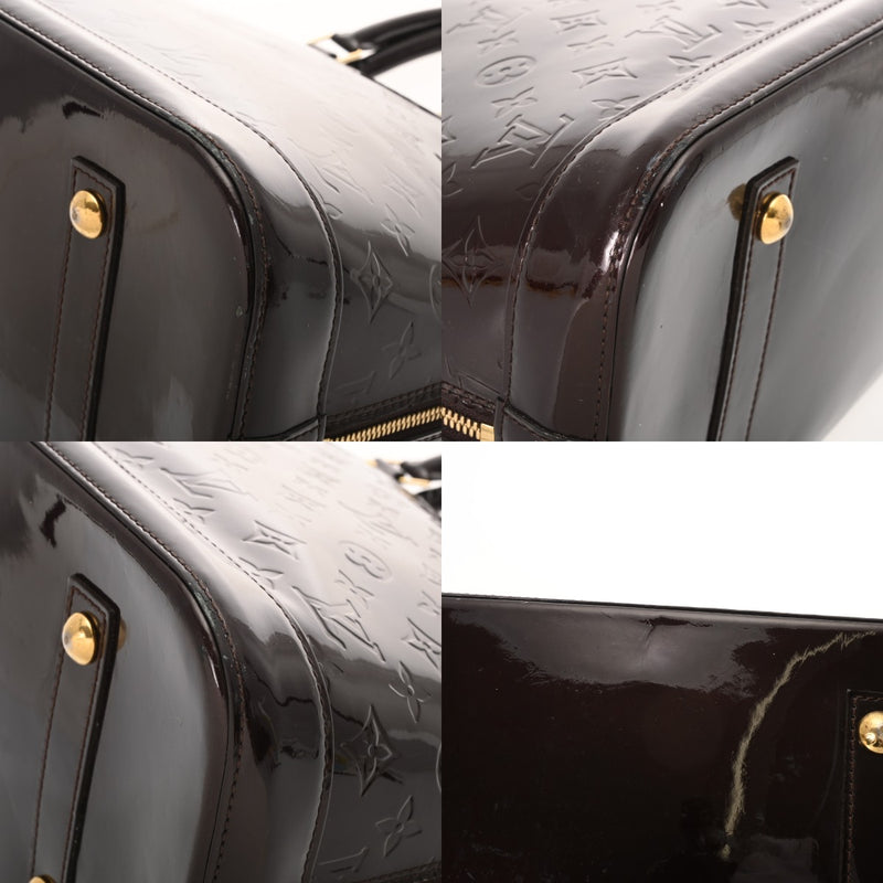 LOUIS VUITTON ルイヴィトン モノグラムヴェルニ アルマ GM アマラント M93595 レディース モノグラムヴェルニ ハンドバッグ Bランク 中古 銀蔵