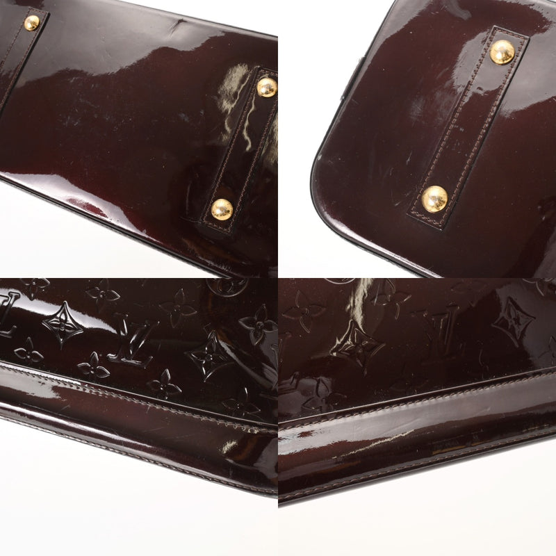 LOUIS VUITTON ルイヴィトン モノグラムヴェルニ アルマ GM アマラント M93595 レディース モノグラムヴェルニ ハンドバッグ Bランク 中古 銀蔵