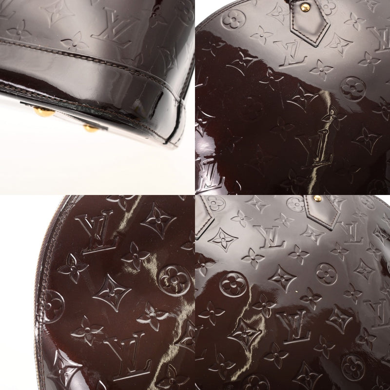 LOUIS VUITTON ルイヴィトン モノグラムヴェルニ アルマ GM アマラント M93595 レディース モノグラムヴェルニ ハンドバッグ Bランク 中古 銀蔵
