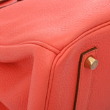 HERMES エルメス バーキン 35 ローズジャイプール □R刻印(2014年頃) レディース トリヨンクレマンス ハンドバッグ Aランク 中古 銀蔵