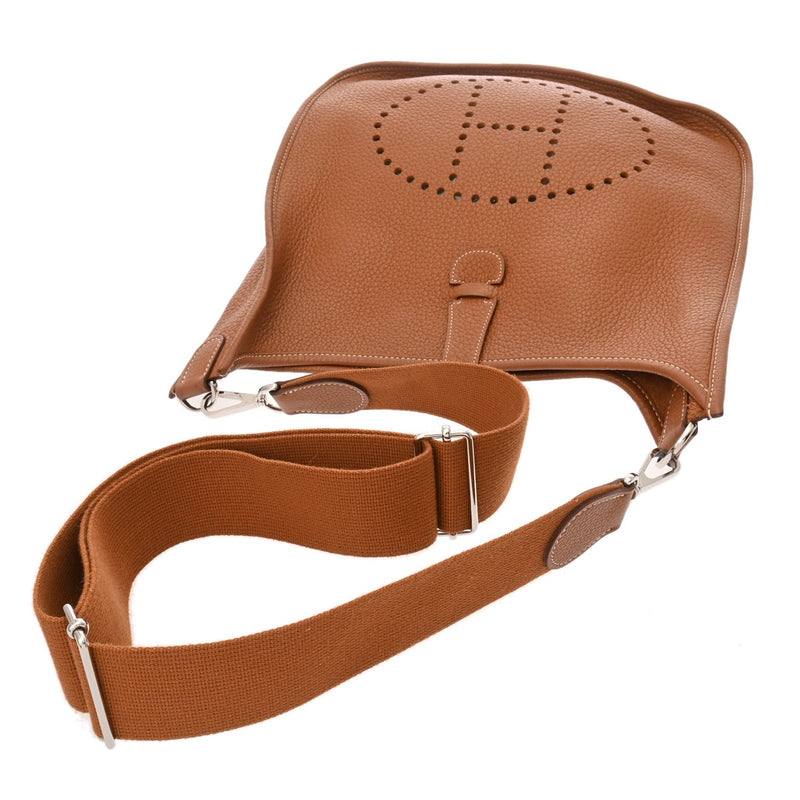 HERMES エルメス エブリン エヴリン3 PM ゴールド □L刻印(2008年頃) ユニセックス トリヨンクレマンス ショルダーバッグ ABランク 中古 銀蔵