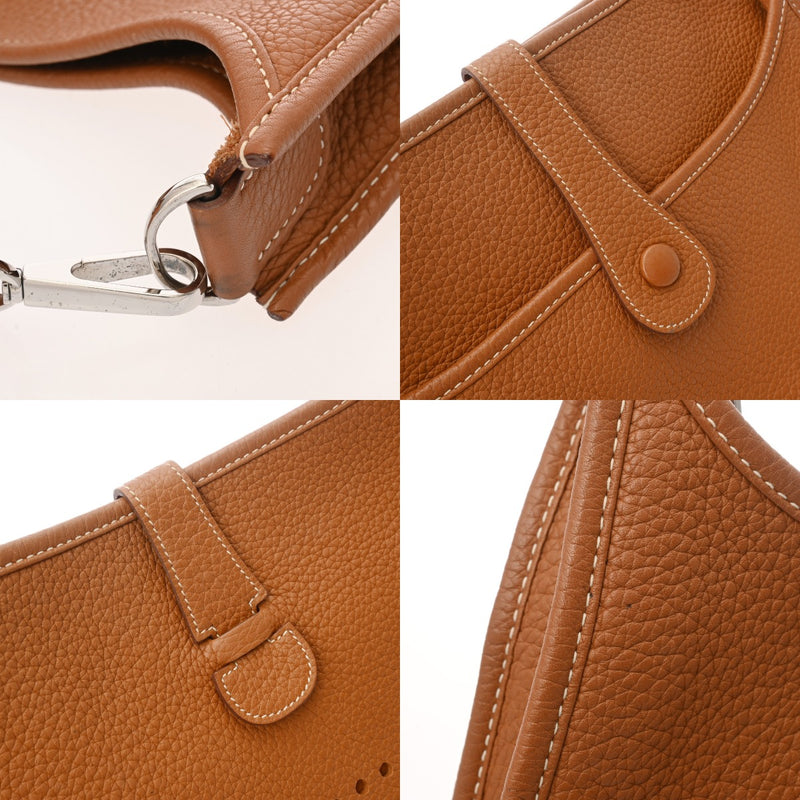 HERMES エルメス エブリン エヴリン3 PM ゴールド □L刻印(2008年頃) ユニセックス トリヨンクレマンス ショルダーバッグ ABランク 中古 銀蔵