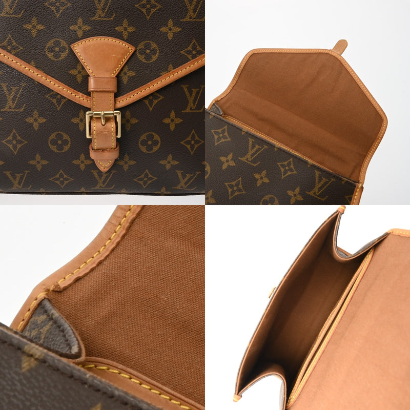 LOUIS VUITTON ルイヴィトン モノグラム ベルエア 2WAY ブラウン M51122 ユニセックス モノグラムキャンバス ハンドバッグ Bランク 中古 銀蔵