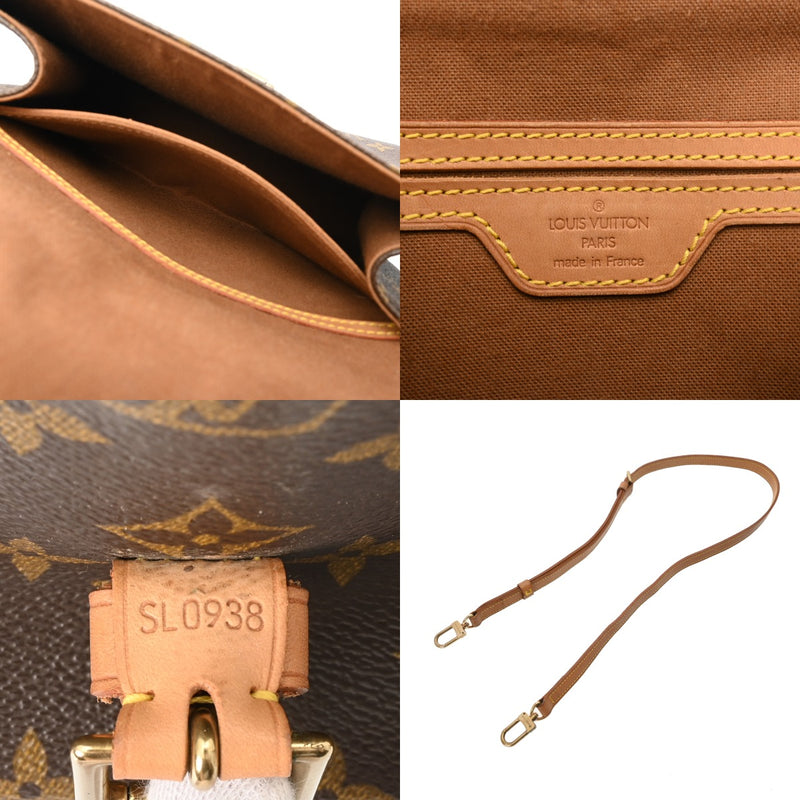 LOUIS VUITTON ルイヴィトン モノグラム ベルエア 2WAY ブラウン M51122 ユニセックス モノグラムキャンバス ハンドバッグ Bランク 中古 銀蔵