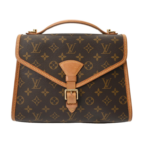 LOUIS VUITTON ルイヴィトン モノグラム ベルエア 2WAY ブラウン M51122 ユニセックス モノグラムキャンバス ハンドバッグ Bランク 中古 銀蔵