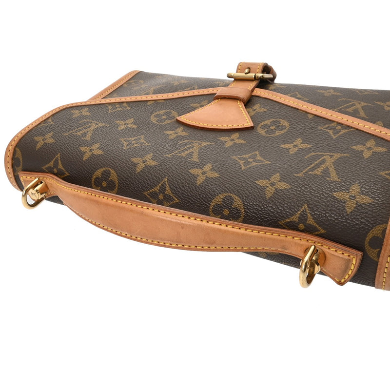 LOUIS VUITTON ルイヴィトン モノグラム ベルエア 2WAY ブラウン M51122 ユニセックス モノグラムキャンバス ハンドバッグ Bランク 中古 銀蔵