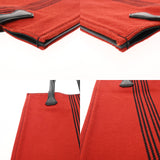 HERMES エルメス ポタモスカバス PM レッド/ブラック ユニセックス ヴォースイフト トワル トートバッグ Aランク 中古 銀蔵