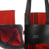 HERMES エルメス ポタモスカバス PM レッド/ブラック ユニセックス ヴォースイフト トワル トートバッグ Aランク 中古 銀蔵