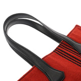 HERMES エルメス ポタモスカバス PM レッド/ブラック ユニセックス ヴォースイフト トワル トートバッグ Aランク 中古 銀蔵