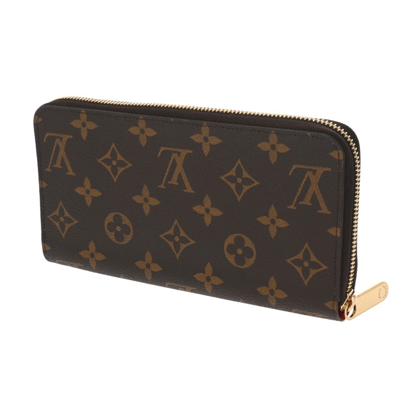 LOUIS VUITTON ルイヴィトン モノグラム ジッピーウォレット コクリコ M41896 ユニセックス モノグラムキャンバス 長財布 Aランク 中古 銀蔵