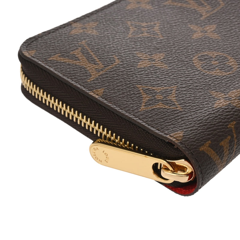 LOUIS VUITTON ルイヴィトン モノグラム ジッピーウォレット コクリコ M41896 ユニセックス モノグラムキャンバス 長財布 Aランク 中古 銀蔵