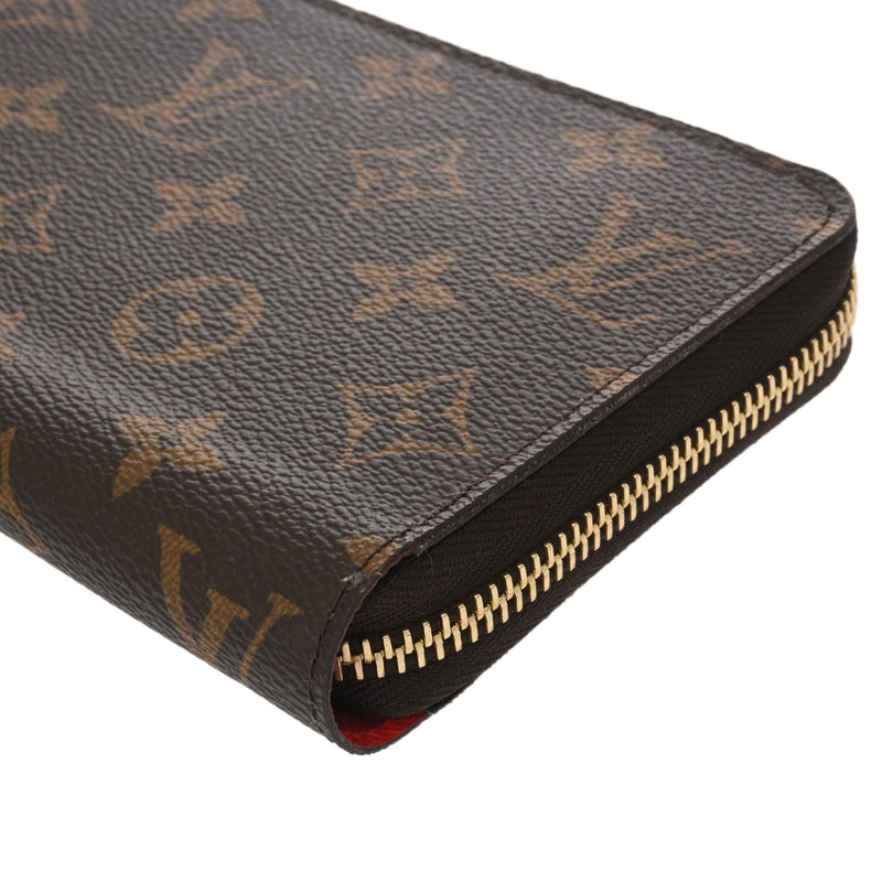 LOUIS VUITTON ルイヴィトン モノグラム ジッピーウォレット コクリコ M41896 ユニセックス モノグラムキャンバス 長財布 Aランク 中古 銀蔵