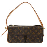 LOUIS VUITTON ルイヴィトン モノグラム ヴィバシテ MM セミショルダー ブラウン M51164 レディース モノグラムキャンバス ショルダーバッグ Bランク 中古 銀蔵