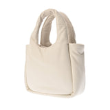 PRADA プラダ パテッド MINIトートバッグ 2WAY ホワイト 1BA359 レディース レザー ハンドバッグ Aランク 中古 銀蔵