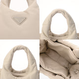 PRADA プラダ パテッド MINIトートバッグ 2WAY ホワイト 1BA359 レディース レザー ハンドバッグ Aランク 中古 銀蔵