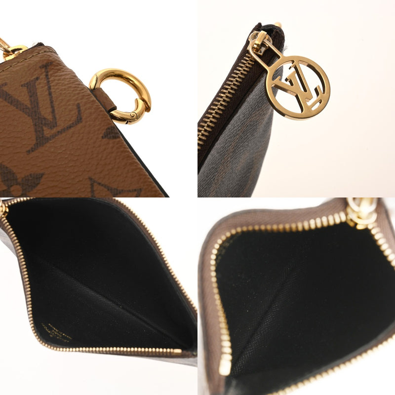 LOUIS VUITTON ルイヴィトン モノグラムリバース ジャイアントリバース ポシェットトリオ ブラウン/キャメル系 M68756 レディース モノグラムキャンバス ポーチ ABランク 中古 銀蔵