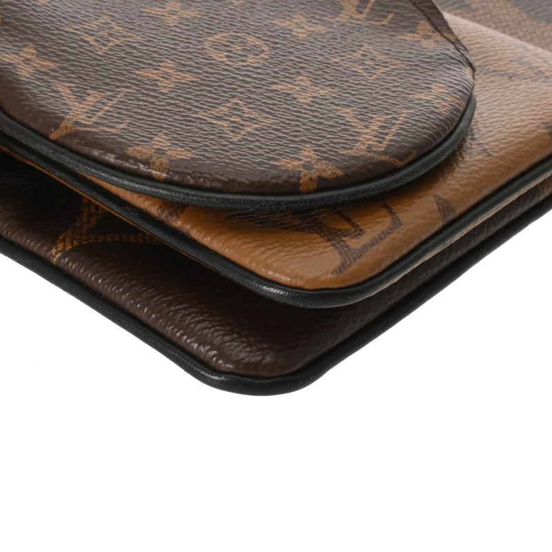 LOUIS VUITTON ルイヴィトン モノグラムリバース ジャイアントリバース ポシェットトリオ ブラウン/キャメル系 M68756 レディース モノグラムキャンバス ポーチ ABランク 中古 銀蔵
