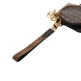 LOUIS VUITTON ルイヴィトン モノグラムリバース ジャイアントリバース ポシェットトリオ ブラウン/キャメル系 M68756 レディース モノグラムキャンバス ポーチ ABランク 中古 銀蔵