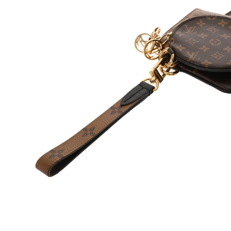 LOUIS VUITTON ルイヴィトン モノグラムリバース ジャイアントリバース ポシェットトリオ ブラウン/キャメル系 M68756 レディース モノグラムキャンバス ポーチ ABランク 中古 銀蔵
