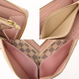 LOUIS VUITTON ルイヴィトン ダミエアズール ポルトフォイユ クレマンス ローズバレリーヌ N61264 レディース ダミエキャンバス 長財布 Bランク 中古 銀蔵