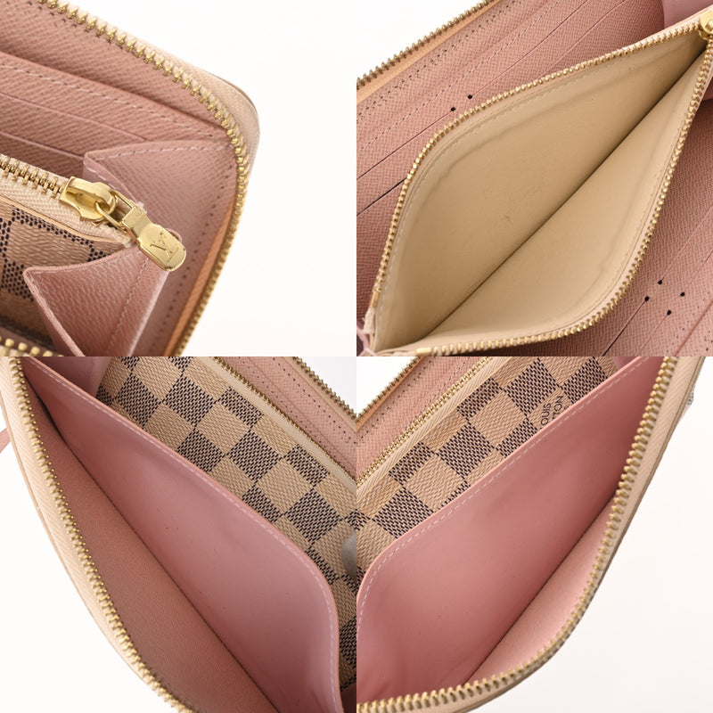 LOUIS VUITTON ルイヴィトン ダミエアズール ポルトフォイユ クレマンス ローズバレリーヌ N61264 レディース ダミエキャンバス 長財布 Bランク 中古 銀蔵