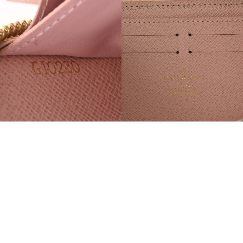 LOUIS VUITTON ルイヴィトン ダミエアズール ポルトフォイユ クレマンス ローズバレリーヌ N61264 レディース ダミエキャンバス 長財布 Bランク 中古 銀蔵