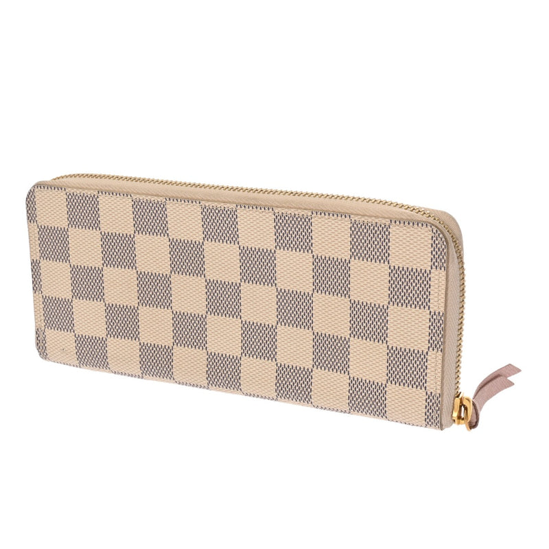 LOUIS VUITTON ルイヴィトン ダミエアズール ポルトフォイユ クレマンス ローズバレリーヌ N61264 レディース ダミエキャンバス 長財布 Bランク 中古 銀蔵