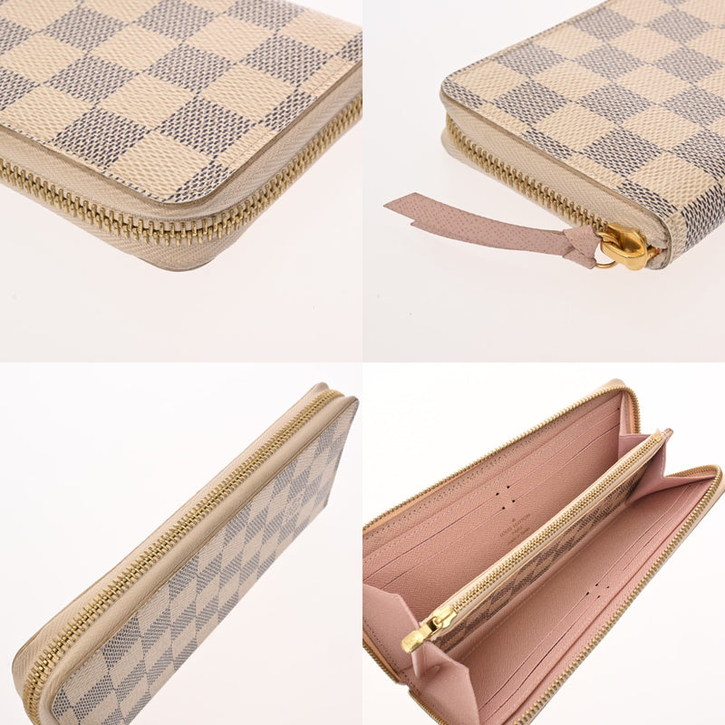 LOUIS VUITTON ルイヴィトン ダミエアズール ポルトフォイユ クレマンス ローズバレリーヌ N61264 レディース ダミエキャンバス 長財布 Bランク 中古 銀蔵
