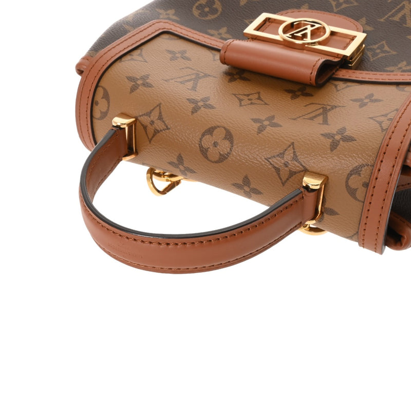 LOUIS VUITTON ルイヴィトン モノグラムリバース ドーフィーヌ バックパック ブラウン M45142 レディース モノグラムキャンバス リュック・デイパック Aランク 中古 銀蔵