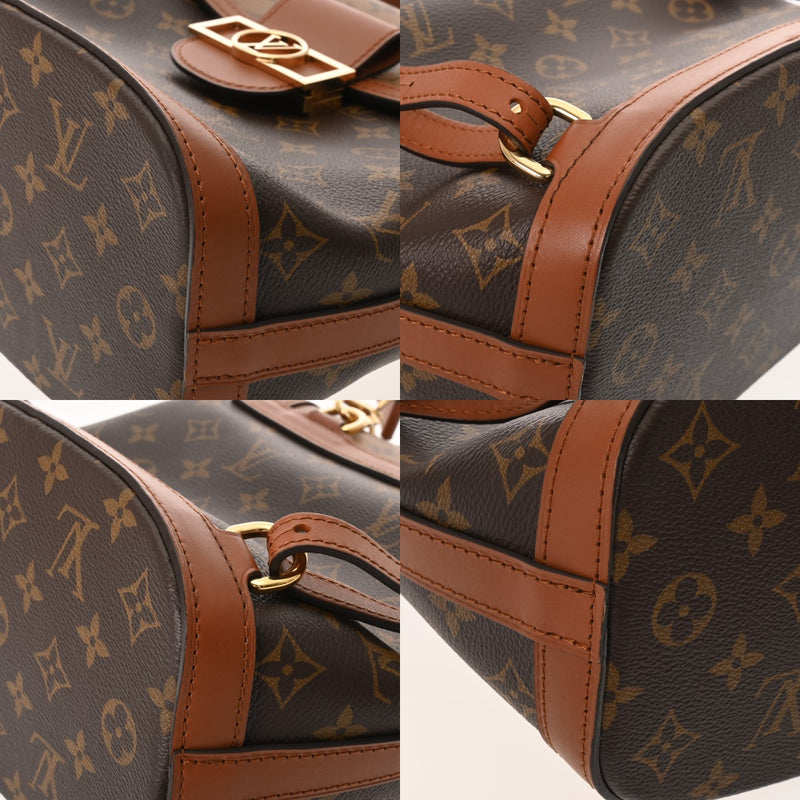 LOUIS VUITTON ルイヴィトン モノグラムリバース ドーフィーヌ バックパック ブラウン M45142 レディース モノグラムキャンバス リュック・デイパック Aランク 中古 銀蔵