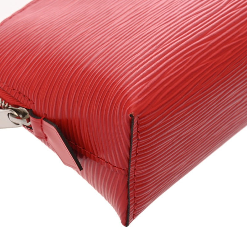 LOUIS VUITTON ルイヴィトン エピ ポシェットコスメティック コクリコ M41114 ユニセックス レザー ポーチ Aランク 中古 銀蔵