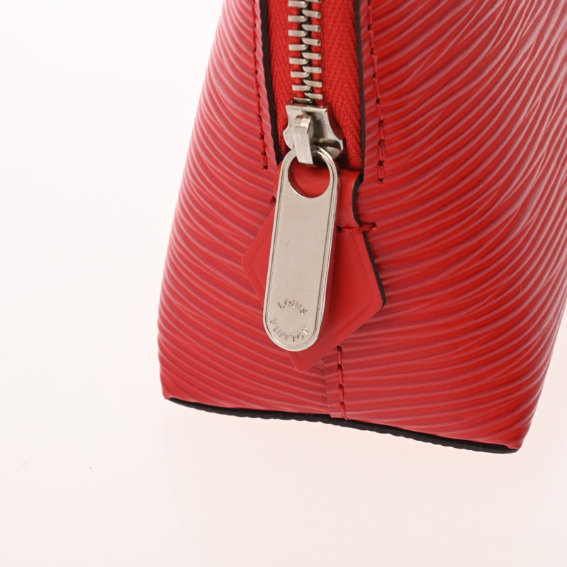 LOUIS VUITTON ルイヴィトン エピ ポシェットコスメティック コクリコ M41114 ユニセックス レザー ポーチ Aランク 中古 銀蔵